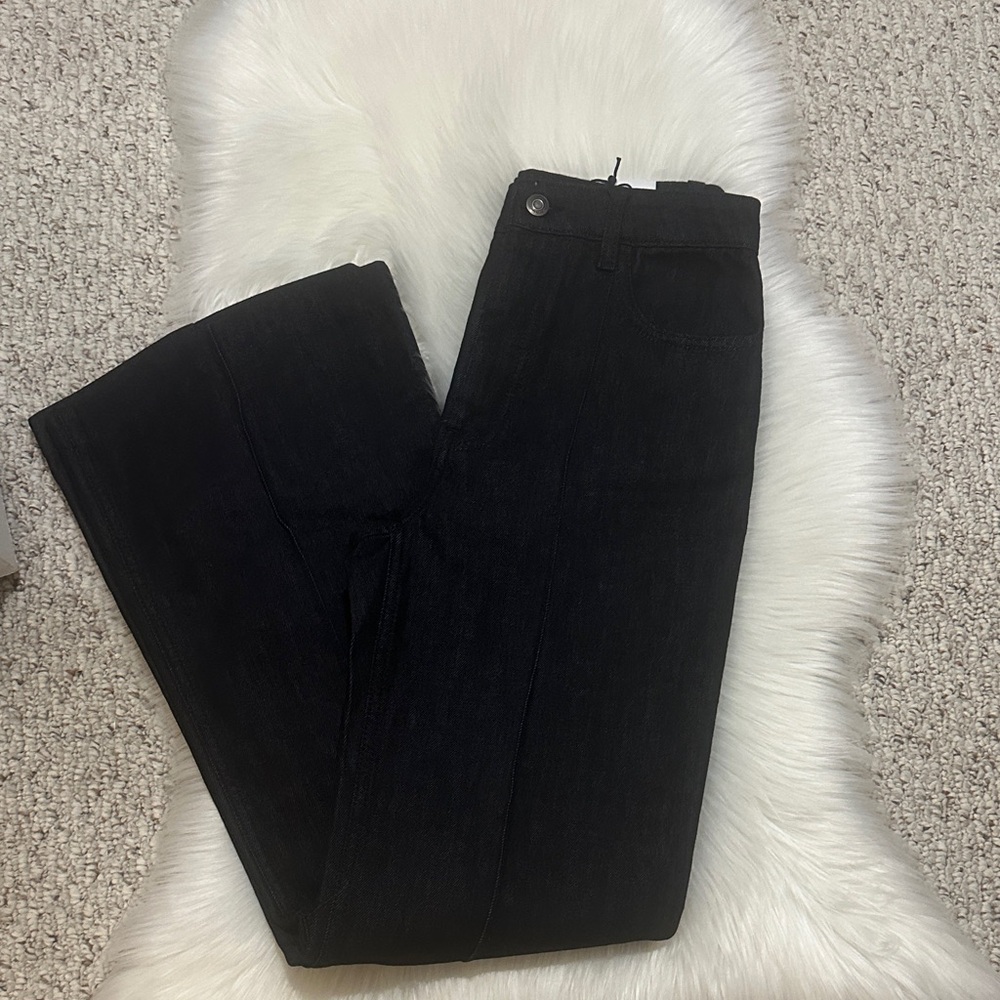 Zara Black Relaxed Bootcut Women's Jeans